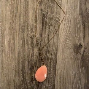 Coral drop necklace